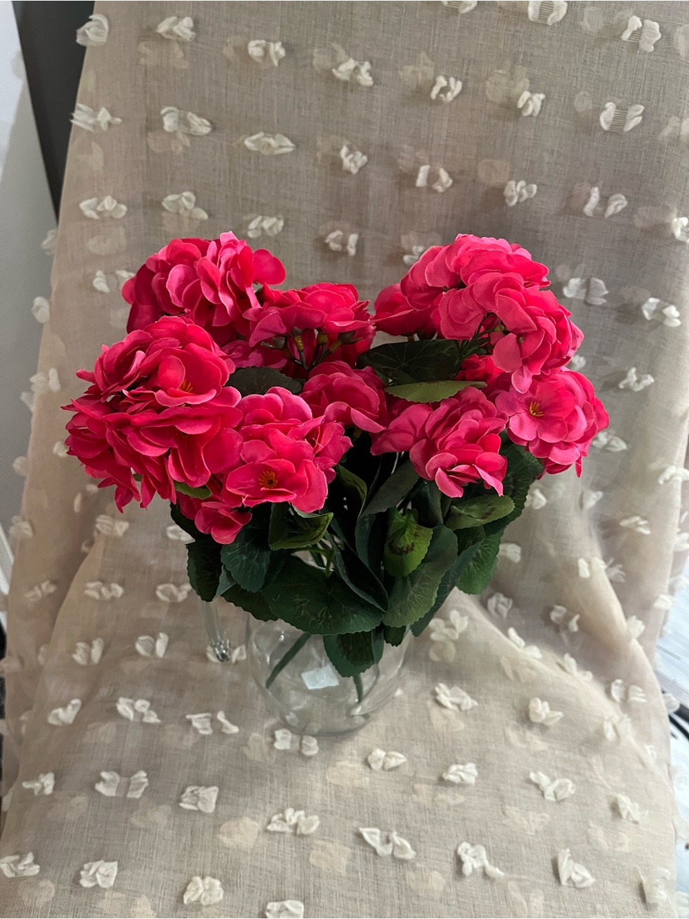 Pink Red Artificial Hydrangea Bouquet - Home Accents
